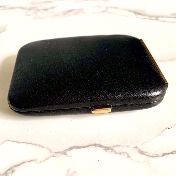 BUXTON Vintage Black Genuine Leather Key-Tainer key holder NWT unisex - Picture 6 of 9